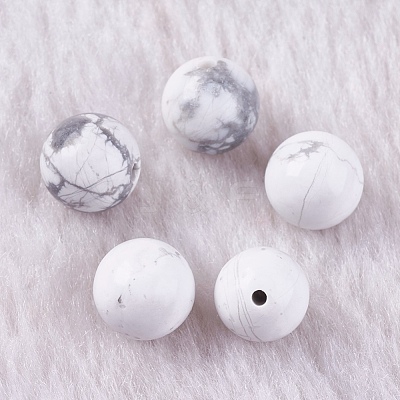 Natural Howlite Beads G-K275-30-8mm-1