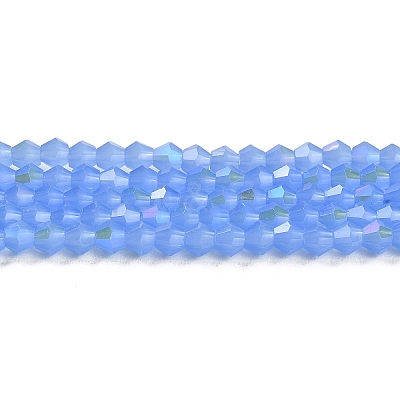 Imitation Jade Electroplate Glass Beads Strands EGLA-A039-J4mm-L04-1