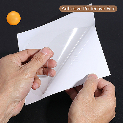 Plastic Table Tennis Racket Protective Film AJEW-WH20018-311A-1