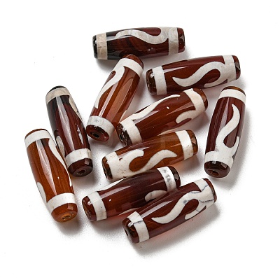 Tibetan Style dZi Beads Strands G-P526-A07-1