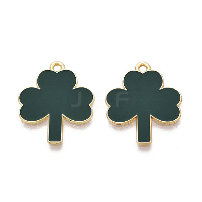 Saint Patrick's Day Alloy Enamel Pendants ENAM-T023-05B-1