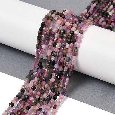 Natural Multicolor Tourmaline Beads Strands G-I379-C01-01-1