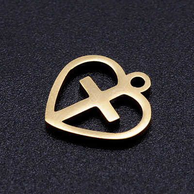 201 Stainless Steel Hollow Charms STAS-Q201-JN318-2-1