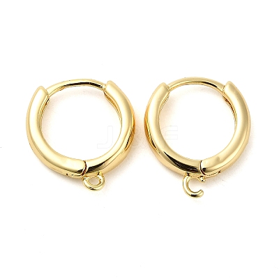 Brass Hoop Earrings X-EJEW-K083-33G-1