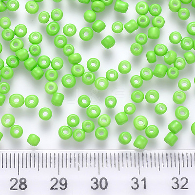 8/0 Baking Paint Glass Round Seed Beads SEED-C029-B-16-1