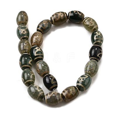 Tibetan Style dZi Beads Strands G-S389-A07-1