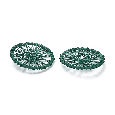 Spray Painted Alloy Pendants PALLOY-M195-01B-1