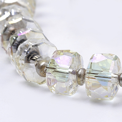 Electroplate Glass Beads Strands EGLA-Q079-05-1
