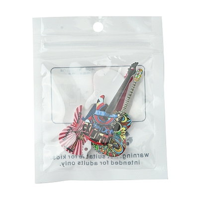 5Pcs 5 Styles Acrylic Pendants MACR-FS0001-74-1