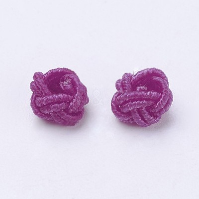 Nylon Cord Woven Beads NWIR-F005-14I-1