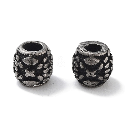 Column 304 Stainless Steel Beads STAS-M057-49B-AS-1