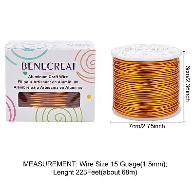 Matte Round Aluminum Wire AW-BC0003-30C-1.5mm-1