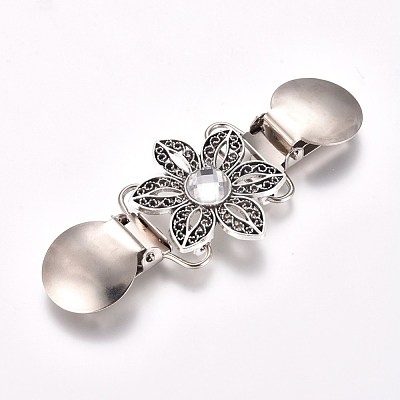 Retro Alloy Cardigan Clips JEWB-WH0009-46-1