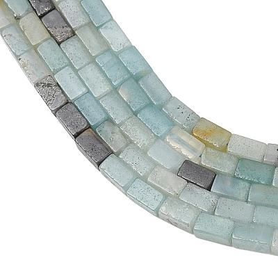 Natural Flower Amazonite Beads Strands GG-CBAF7D8-05-1