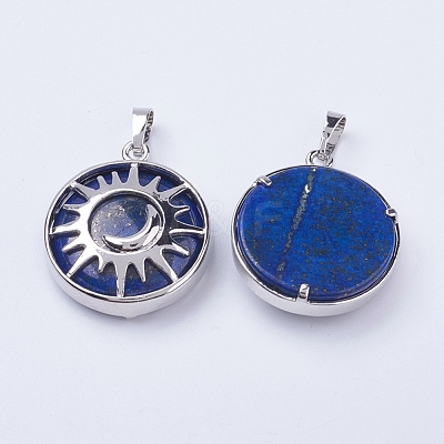 Natural Lapis Lazuli Pendants G-K234-B15-1
