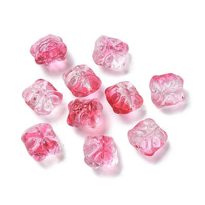 Baking Paint Transparent Glass Beads X1-GLAA-C035-01O-1