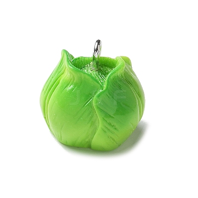 Resin Iron Pendants RESI-D280-03-1