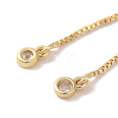 Rack Plating Adjustable Brass Box Chain Slider Bracelet Making LS-KK-M285-03KCG-1