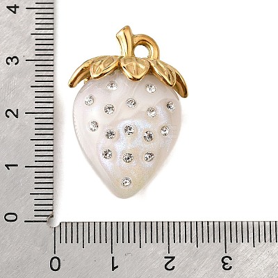 304 Stainless Steel Acrylic Pendants STAS-E549-03G-01-1