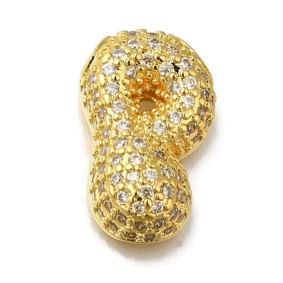 Brass with Cubic Zirconia Pendants KK-Q818-02P-G-1