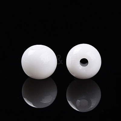 Opaque Solid Color Glass Beads X1-GLAA-N007-4mm-A01-1