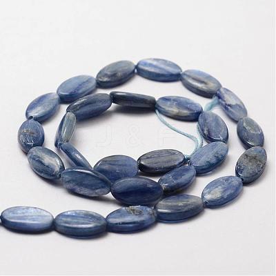 Oval Natural Kyanite/Cyanite/Disthene Bead Strands G-O139-01H-1