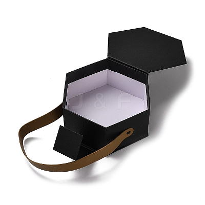 Valentine's Day Hexagon Cardboard Gift Boxes CON-M010-01A-1