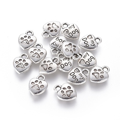 Tibetan Style Alloy Charm Enamel Settings TIBEP-23882-AS-FF-1