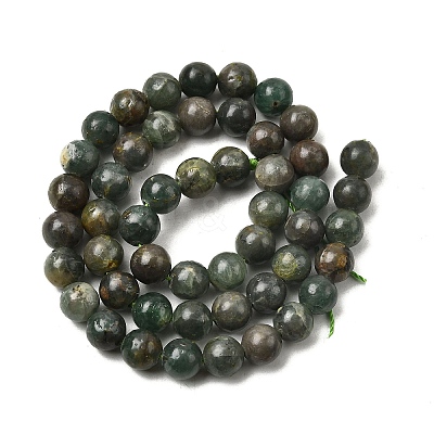 Natural Green Apatite Beads Strands G-K350-C04-8mm-1