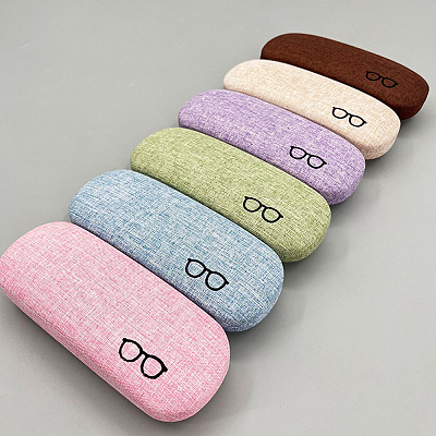 1Pc Oval Polyester Eyeglass Cases AJEW-CN0007-32A-1