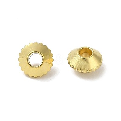 Rack Plating Brass Spacer Beads KK-P246-05G-1