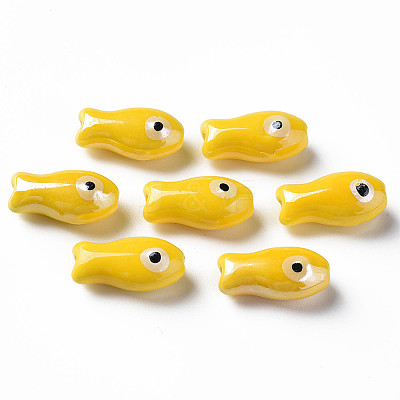 Handmade Porcelain Beads X-PORC-T007-06E-1
