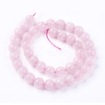 Natural White Jade Bead Strands X-G-R165-10mm-22-1