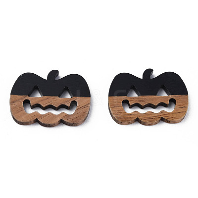 Resin & Walnut Wood Filigree Joiners RESI-N025-025-B02-1