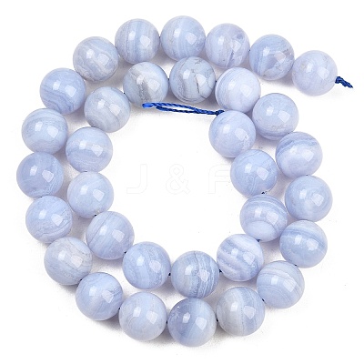 Natural Blue Lace Agate Beads Strands G-D106-A01-12mm-1