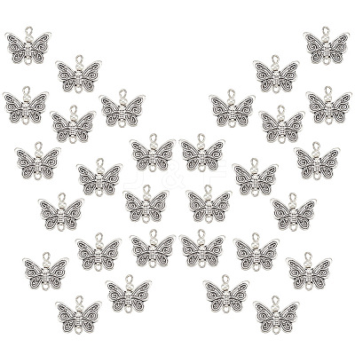 30Pcs Tibetan Style Alloy Connector Charms FIND-GA0002-66-1