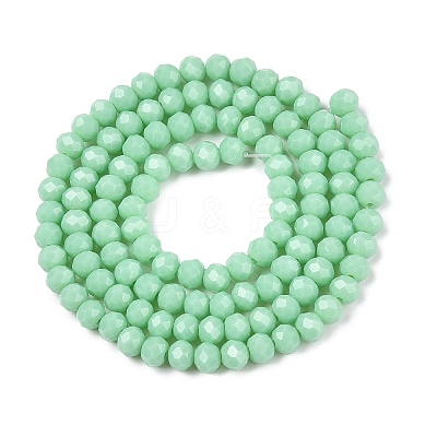 Opaque Solid Color Imitation Jade Glass Beads Strands LS-EGLA-A044-P4mm-D14-1