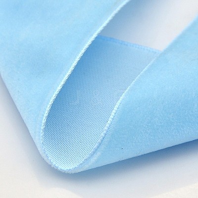 Polyester Velvet Ribbon for Gift Packing and Festival Decoration SRIB-M001-4mm-308-1
