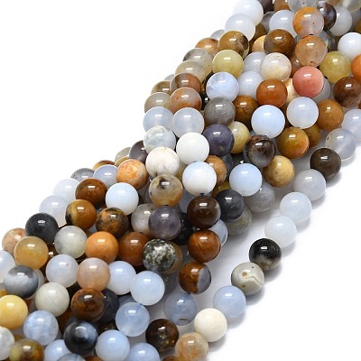 Natural Chalcedony Beads Strands G-E576-11B-1