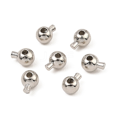 Brass Crimp Beads X-KK-Z030-16C-P-1