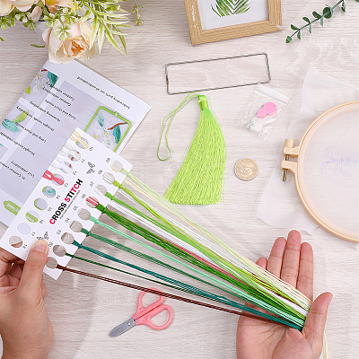 DIY Bookmarks Embroidery Starter Kit DIY-WH20816-004C-1