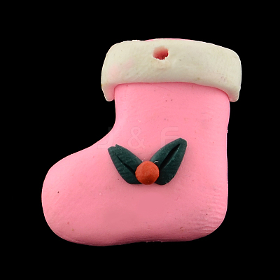 Handmade Polymer Clay Pendants FM165Y-5-1