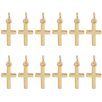 12Pcs Brass Pendants KK-BC0014-80G-1