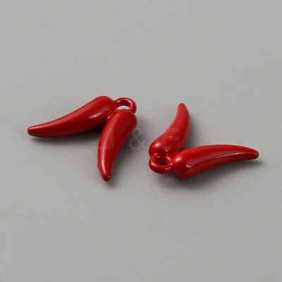 Spray Painted Alloy Pendants FIND-WH0126-421B-1