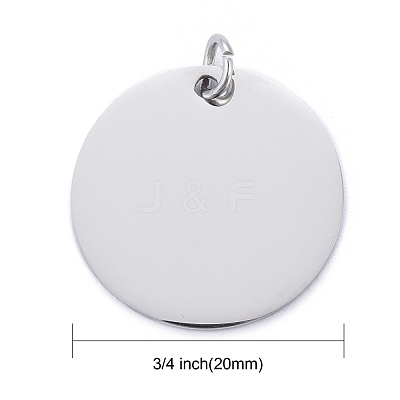 Tarnish Resistant 201 Stainless Steel Pendants STAS-S105-T637-1-20-1