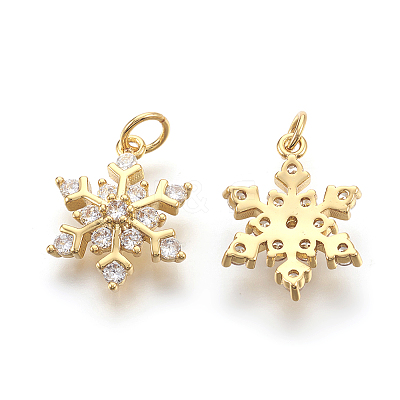 Brass Micro Pave Cubic Zirconia Pendants LS-KK-F774-10G-NR-1