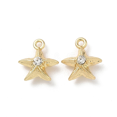 Alloy Rhinestone Pendants FIND-L024-08G-1