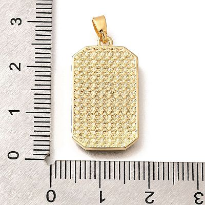 Tarot Card Brass Enamel Pendents KK-R212-02G-06-1