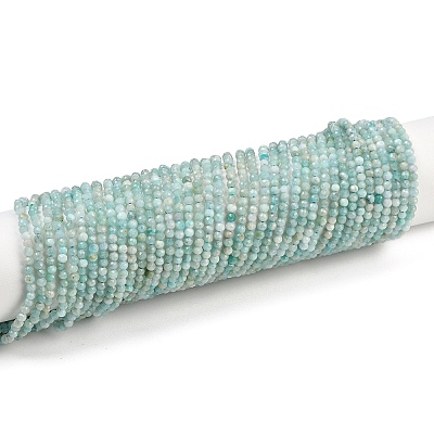Natural Amazonite Bead Strands G-P279-42-2mm-01-1