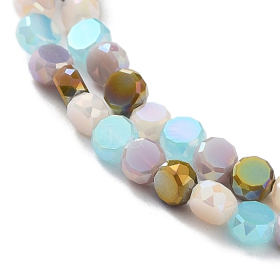 Electroplate Glass Beads X-EGLA-P056-01D-1